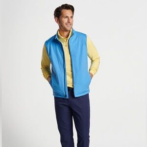 Peter Millar Fuse Hybrid Blue Golf Vest XL